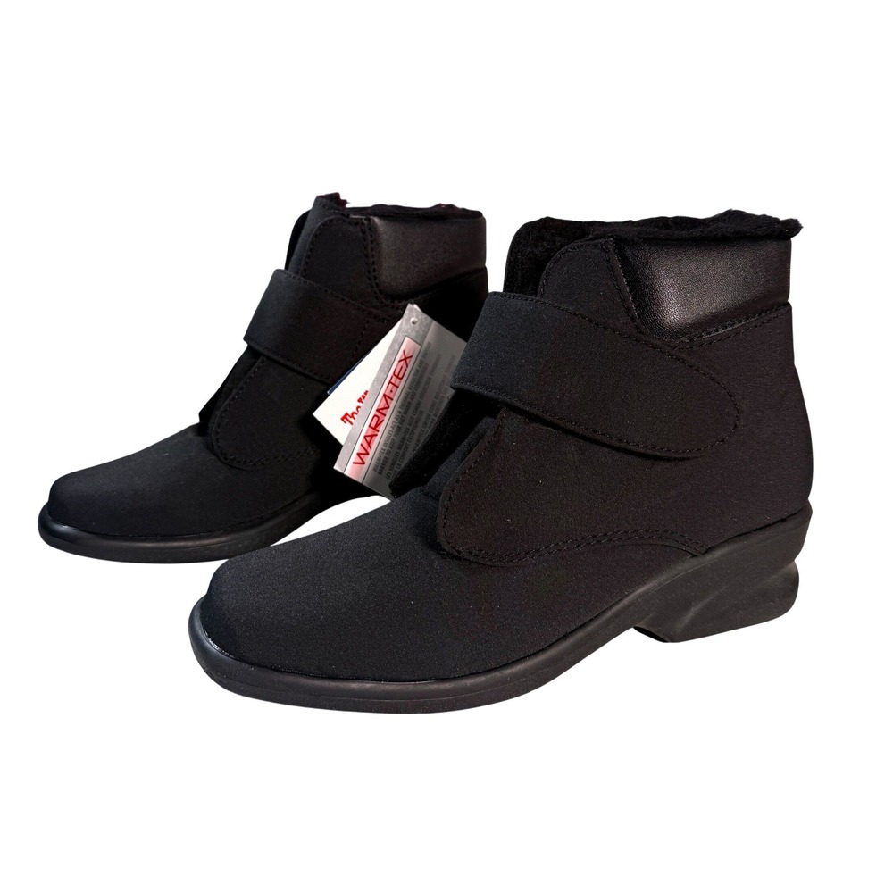 Toe Warmers Canada Michelle Black‎ Waterproof Ankle Boots Women's Size 6s